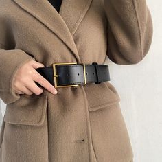 Belts Material: MetalBelts Material: PUBelt Width: 4.8cmBuckle Width: 5cm Black Belt Outfit, Leather Dress Coat, Belt Outfit, Waist Corset, Boho Floral Dress, Swimsuit Dress, Black Leather Belt, Wide Belt, Boho Maxi Dress