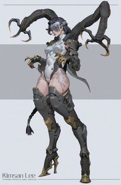 an image of a female character in armor