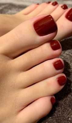 Red Toenails, Summer Nail Polish, Pretty Gel Nails, Designs Nail