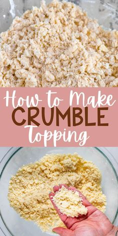 Lemon Crumble Pie, Crumb Topping For Pies, Ape Crumble Recipe, Humble Crumble Recipe, Sausage Wreath, Crumble Recipe Topping, Crumb Topping For Pie, How To Make Crumble, Appetizers Easy Recipes