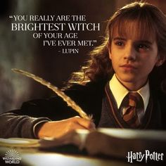 the harry potter quote on hermione grasley is shown in front of an image of hermione grasley