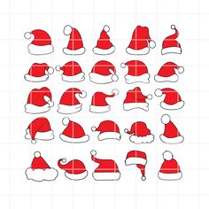 santa claus hat svg files for silhouettes and crickles to cut