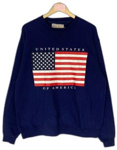 Flag Of America, United States Of America Flag, America Flag, States Of America, United States Of America, Mens Sweatshirts, Crewneck Sweatshirt, Favorite Outfit, Crew Neck Sweatshirt