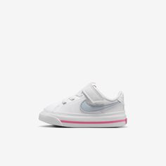 The Nike Court Legacy serves up classic tennis style for kiddos. They're durable and comfy with heritage stitching and a retro Swoosh. When your lil’ one puts these on—it’s game, set, match. Nike Court Legacy, Game Set Match, Tennis Style, Tenis Nike, Shoes White, Toddler Shoes, Toddler Boys, Baby Toddler, Nike Shoes