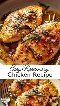 With rosemary’s fresh, earthy aroma, this easy chicken recipe transforms dinnertime into a comforting fall feast. Each piece of chicken is seasoned and cooked to tender perfection in under 30 minutes, making it ideal for busy weeknights. Serve alongside seasonal vegetables for a complete, satisfying meal. Rosemary Chicken Recipe, Fall Feast, Easy Chicken Recipe, Rosemary Recipes, Autumn Dinner, Balsamic Vinegar Chicken, Lemon Rosemary Chicken, Seasonal Vegetables, Seasoned Chicken