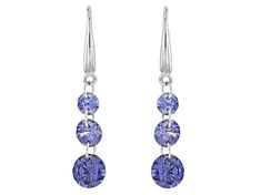 Blue/White/Yellow/Pink Cubic Zirconia Rhodium Over Silver Earrings 20.15ctw - BMC712 | JTV.com Tanzanite Earrings For Anniversary, Round Tanzanite Earrings For Anniversary, Tanzanite Earrings With Prong Setting, Sapphire Diamond Drop Jewelry, Sapphire Drop Gemstone Jewelry, Formal Tanzanite Jewelry With Diamond Accents, Gemstone Cubic Zirconia Drop Earrings, Drop Crystal Earrings With Gemstones, Cubic Zirconia Gemstone Drop Earrings