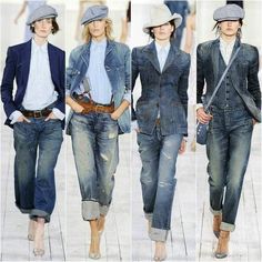 Ralph Lauren Womens Clothing, Looks Jeans, Look Jean, Denim Outfits, Mode Casual, Amethyst Quartz, Look Vintage, 가을 패션, Look Fashion