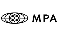 the mpa logo is shown in black and white, with an oval design on it