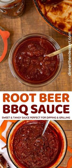 the recipe for root beer bbq sauce is shown