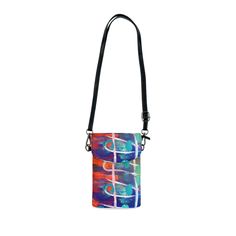 Crossbody Cell Phone Wallet Purse Multicolor Abstract Expression Pattern - Bags Trendy Multicolor Portable Phone Bag, Trendy Portable Multicolor Phone Bag, Trendy Multicolor Phone Bag For Daily Use, Trendy Multicolor Phone Bag For Travel, Multicolor Phone Bag With Adjustable Strap For Daily Use, Personal Use Crossbody Phone Bag With Adjustable Strap, Crossbody Phone Bag With Adjustable Strap For Personal Use, Functional Multicolor Crossbody Shoulder Bag, Everyday Multicolor Rectangular Phone Bag