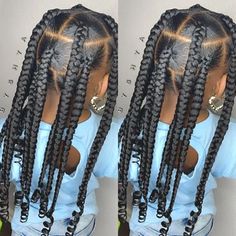 jumbo box braids for black kids Natural Hair Braids For Black Women, Cali Hairstyles, Ends Of Braids, C4 Hair, Summer Protective Hairstyles, Leray Braids, Braids For Black Kids, Coi Leray Braids, Kid Braids