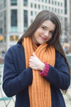 Hand Knit Infinity Scarf Unisex Chunky Wool Scarf Oversized Knitting Big Scarf Long Scarf Handmade Knit Scarf Woman Hand Knit Yellow Scarf# Light and breathable, but incredible warmth is yours with this beautiful, soft hand knit scarf! This is the Yellow Gold color in the picture/ size 10x60 inch Ready to ship in Earth Brown, Ocean Blue, Black, Yellow Gold, Lilac, Grey, Steel blue More colors and sizes are available to ship in 3-4 weeks. Material and care: high quality wool 25%, rayon 5%, acryli Handmade Knit Infinity Scarf For Fall, Fall Chunky Knit Infinity Scarf, Fall Knitted Yarn Scarves, Casual Chunky Knit Infinity Scarf For Fall, Hand Knitted Infinity Scarf For Fall, Hand Knitted Casual Scarves For Fall, Casual Yarn Infinity Scarf For Fall, Casual Hand Knitted Scarves For Fall, Casual Crochet Scarves For Fall