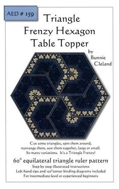 the pattern for hexagon table topper