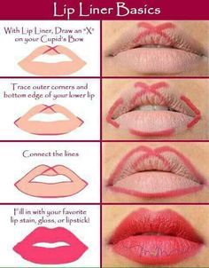 Lipstick Placement, Lipstick Contour, Different Skin Types, Bold Lip Color, Beauty Lips, Lipstick Designs