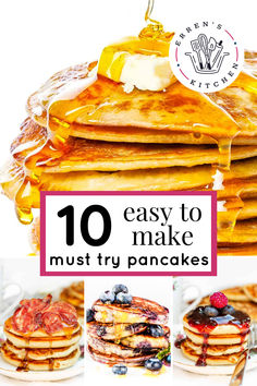 Indulge in the fluffiest, most tender pancakes you’ve ever had with recipes that will make your breakfast or brunch game unbeatable. From classic blueberry to creative flavor combinations, these pancakes are sure to satisfy your cravings and leave you wanting more. Get ready for the best pancake recipes you've ever had!! 

Stop at errenskitchen.com for easy, delicious, and even quick recipes for breakfast, lunch, dinner, drinks, and desserts! Best Pancake Recipe, Fluffy Waffles, Flavor Combinations, Pancake Recipes, Dinner Drinks, Recipes For Breakfast, Delicious Breakfast Recipes, Waffle Recipes