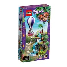 the lego friends hot air balloon is in its box