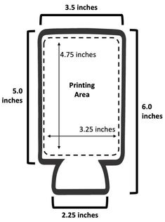 the size and width of a toilet paper dispenser, with instructions for how to use it