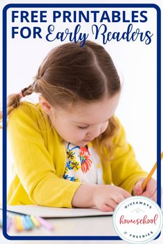 List of FREE Printable Early Readers. #fhdhomeschoolers #freehomeschooldeals #earlyreaders #earlyreaderprintables Emergent Readers Kindergarten, Preschool Freebies, Teaching Letter Sounds, Easy Reader Books, Sight Word Readers, Guided Reading Kindergarten