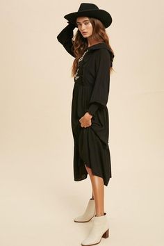 So Smitten Embroidered Ruffled Midi Dress – Mota Boutique Elastic Sleeves, Midi Ruffle Dress, Sleeve Midi Dress, Long Sleeve Midi, Long Sleeve Midi Dress, Joshua Tree, Invisible Zipper, Nun Dress, Smocking