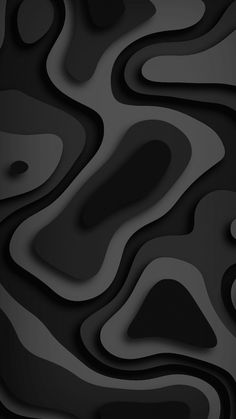 an abstract black and white background with wavy shapes