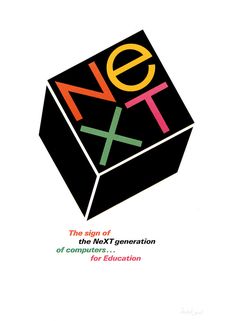 an advertisement for the next generation of computer education, with colorful letters and numbers on it