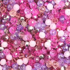 2*3mm Pink Mix Faceted Rondelle Beads 160 pcs Rondelle Beads Purple Rhinestone, Apron Designs, Bead Kits, Delica Beads, White Rhinestone, Pink Beads, Gold Rhinestone, Red Rhinestone, Pink Rhinestones