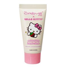 Hello Kitty Moisturizing Hand Crème - Chocolate Covered Strawberry (1 unit) Hello Kitty Skincare, Hello Kitty Shop, Face Tools, Pink Cosmetics, Cute Stationary School Supplies, Beauty Creations, Skin Care Cleanser, Covered Strawberries, Hello Kitty Items