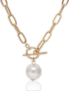 Copper Pearl, 18k Gold, Gold Tones, Gold Plate, Copper, Plating, Pendant Necklace, Chain, Pendant