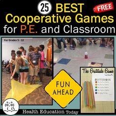 the best cooperative games for p e and classroom