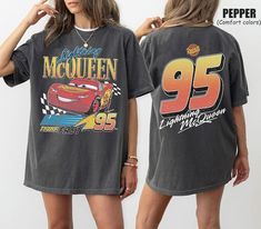 Vintage Lightning Mcqueen Comfort Colors Shirt  Kids Disney Shirt  Disney Cars shirt  Cars Family Vacation Shirt  Cars land shirt Easy 30 day return policy Cars Shirts Disney, Disney Aesthetic Outfit, Cute Disney World Outfits, Lightning Mcqueen Shirt, Lightning Mcqueen Costume, Disney Outfit Inspo, Cars Family, Kids Disney Shirts, Lighting Mcqueen