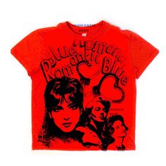 Romantic Blue Trio tee - Red Romantic Blue, Scarf Trends, Vintage Betsey Johnson, Red Retro, Red Baby, Slogan Tee, Red Shirt, Vintage Chanel, Bella Hadid