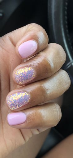 Purple Glitter Dip Powder Nails, Sparkly Vacation Nails, Summer Dipped Nails Ideas, Birthday Dip Nail Ideas, Mommy And Me Nails, Gel Nail Polish Ideas, Nail Polish Ideas, Glitter Accent Nails, Best Gel Nail Polish