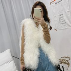 SPECIFICATIONSBrand Name: TONFURAge: MIDDLE AGEThickness: ThickStyle: High StreetOrigin: Mainland ChinaCN: ZhejiangFabric Type: blendedSeason: WinterHign-concerned Chemical: NonePattern Type: SolidMaterial: FurMaterial: Mongolia Sheep FurDecoration: FurRelease Date: FW2022Type: SlimClothing Length: regularPlace Of Origin: China (mainland)Model Number: tsr801Fabric content: 96% and aboveCollar: V-NeckClosure Type: HOOKSleeve Style: regularHooded: NoCraft\Technics: Natural ColorStyle: Thick Warm F Fur Vest Women, Boho Picnic, Butterfly Blouse, Elegant Maxi Dress, Vest Women, Chunky Crochet, Floral Midi Skirt, Modern Trend, Faux Fur Vests