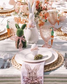 Easter table decor. Table Scapes Easter Table Setting, Easter Drawings, Easter Table Settings, Easter Party Decor, Easter Tablescapes, Ideas For Easter Decorations, Easter Decorations Dollar Store, Easter Inspiration, Ideas For Easter