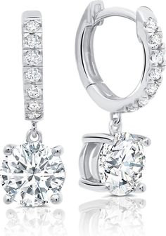 Crislu Cubic Zirconia Huggie Earrings | Nordstrom Candy Jewelry, Wedding Look, Fine Jewellery Earrings, Huggies Earrings, Sophisticated Style, Designer Earrings, Round Cut