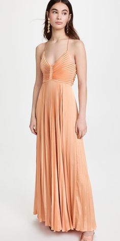 Aries Dress, Pleated Maxi, Stretch Satin, Rebecca Taylor, China Fashion, Backless Dress Formal, Sweetheart Neckline