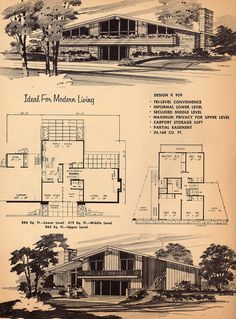 an old house with two floors and three levels in the front, one floor plan is shown