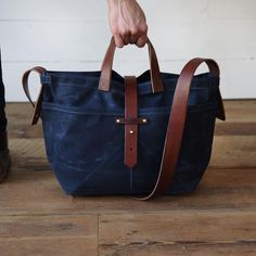 Waxed Canvas Bag Waxed Canvas Tote Bag, Waxed Canvas Bag, Sustainable Bag, Carryall Tote, Canvas Handbags, Waxed Canvas, Canvas Tote Bag, Tote Bag Design, Canvas Leather