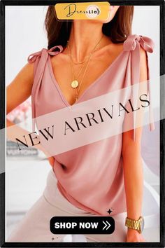 Sweet Women V-neck Sleeveless Straps Tops Trendy V-neck Summer Vest, Feminine V-neck Vest For Summer, Feminine V-neck Vest For Spring, Summer Feminine V-neck Vest, Trendy V-neck Vest For Summer, Chic Pink V-neck Tank Top, Chic Pink V-neck Vest, Pink V-neck Vest For Summer, Strap Tops