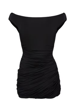 Swaths of jersey are carefully draped to create this season's little black dress, with a fitted mini skirt and off shoulder neckline. Shell 95% Viscose 5% Elastane This piece fits true to size. We recommend you get your regular size Model is 180 cm and is wearing a size 34. MAGDA BUTRYM SIZE CHART34 FR = 2 US36 FR = 4 US38 FR = 6 US40 FR = 8 US42 FR = 10 US PLEASE NOTE ALL SALE ITEMS ARE FINAL SALE Cocktail Draped Bodycon Dress With Ruched Bodice, Cocktail Bodycon Dress With Ruched Bodice And Draped Shape, Draped Ruched Bodycon Dress In Elastane, Evening Draped Mini Dress In Elastane, Ruched Draped Bodycon Dress In Elastane, Draped Ruched Elastane Bodycon Dress, Draped Ruched Bodycon Dress, Cocktail Dress With Ruched Back In Elastane, Cocktail Dresses With Ruched Back