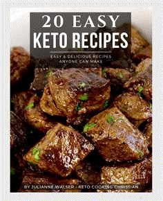 the cover of 20 easy keto recipes