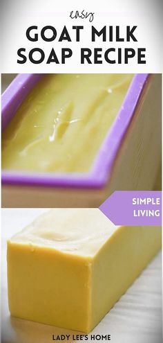 two different types of goat milk soap recipe