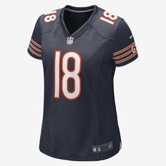 Rep one of your team's top stars with this Caleb Williams Jersey. Proper ventilation and a form fit help provide a dry, comfortable wear with the authentic look of the on-field uniform for the Chicago Bears. Navy Jersey For Sports Events, Fitted Team-colored Sportswear Jersey, Team-colored Fitted Jersey For Sports Season, Navy Sports Jersey For Sports Season, Fitted Sporty Jersey For Football Season, Fitted Football Season Jersey, Fitted Sports Fan Tops For Sports, Sporty Fitted Tops For Team Events, Fitted Sporty Tops For Team Events