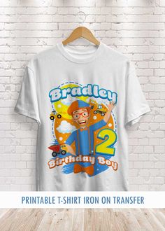 an image of a birthday boy shirt on a hanger