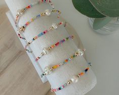 Tiny Seed Bead Bracelet, Boho Bracelet, Delica Bead Bracelet - Etsy Bead Bar, Seed Bead Bracelet, Boho Bracelet, Bracelet Boho, Bar Bracelets, Delica Beads, Seed Bead Bracelets, Bead Jewellery, Colorful Bracelets