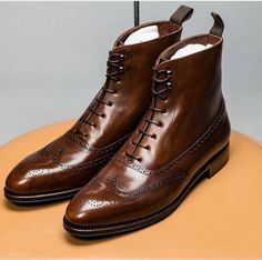 Sleek sellouts! 🤓. Order Handmade Men's Chelsea Boot,Men's Chocolate Brown Leather Classic Fashion Boot. at $169.97 #Boots #Leather #Handmade #Shoes #chelsea #jacket #studdedjacket #fashion #biker #sale Brown Boots Fashion, Leather Boots For Men, Button Boots, Chelsea Boots Mens, Brogue Boots, Botas Chelsea, Dress Stylish, Mens Ankle Boots, Brown Oxfords