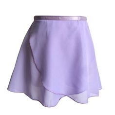 a women's purple skirt with a white belt around the waist and an asymmetrical hem