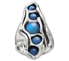 You'll find yourself staring endlessly at this labradorite ring. Its vertical design and organic presence is truly something out of the ordinary. From Hagit. Vertical Design, Labradorite Ring, Find Yourself, Color Lines, Ring Size Guide, The Ordinary, Labradorite, Gemstone Rings, Jewelry Rings