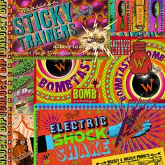 an image of stickers that are on the back of a book cover for sticky trainers