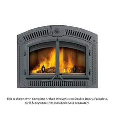 this is an image of a fireplace with the words, this is shown in white